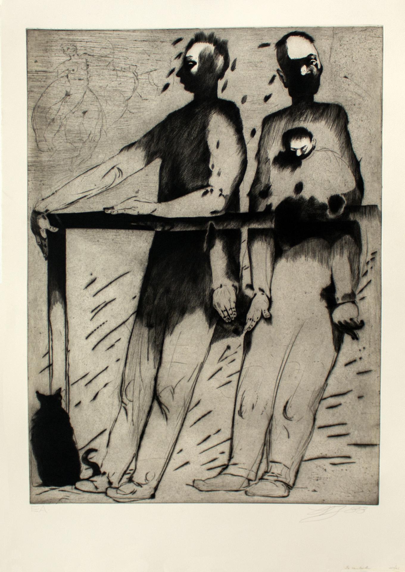 Louis-Pierre Bougie (1946-2021) - Le rambarde, 1988