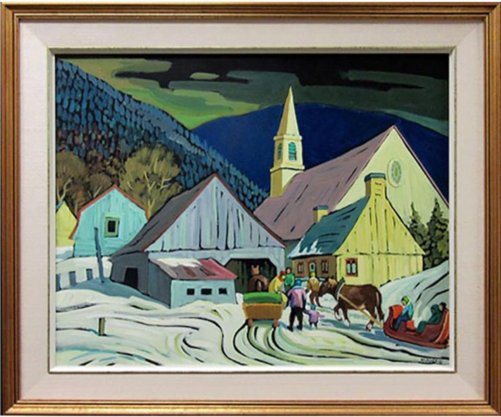 Mario Mauro (1920-1984) - Untitled (Arriving For Mass)