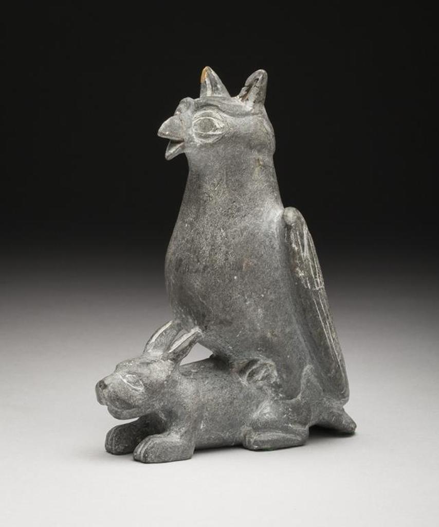 Joe Talirunili (1893-1976) - Puvirnituq, Owl and Arctic Hare, c. late 1960s