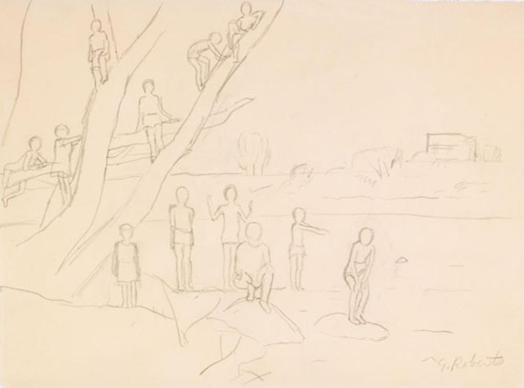 William Goodridge Roberts (1921-2001) - Figures by the River