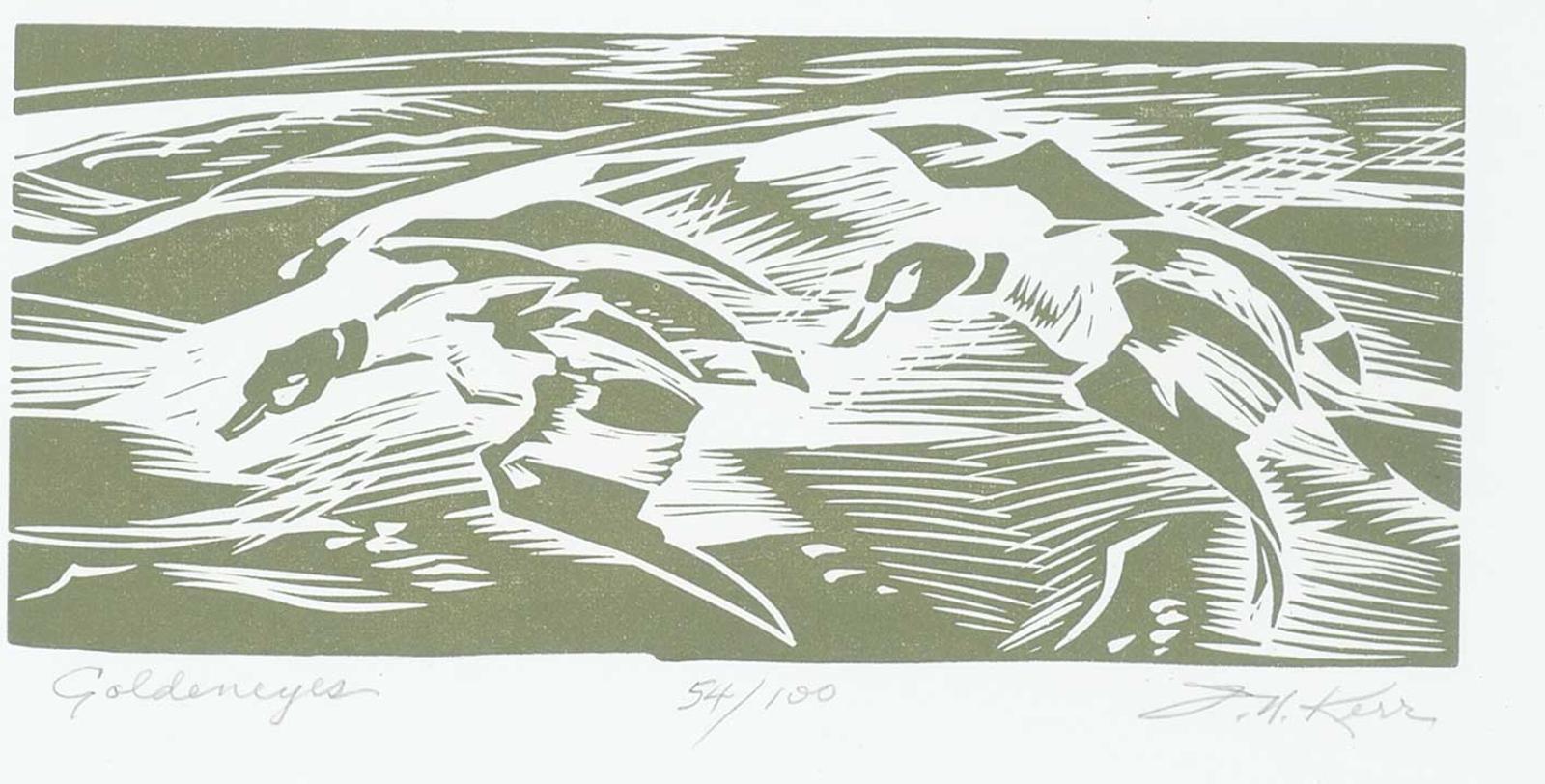 Illingworth Holey (Buck) Kerr (1905-1989) - Goldeneyes  #54/100