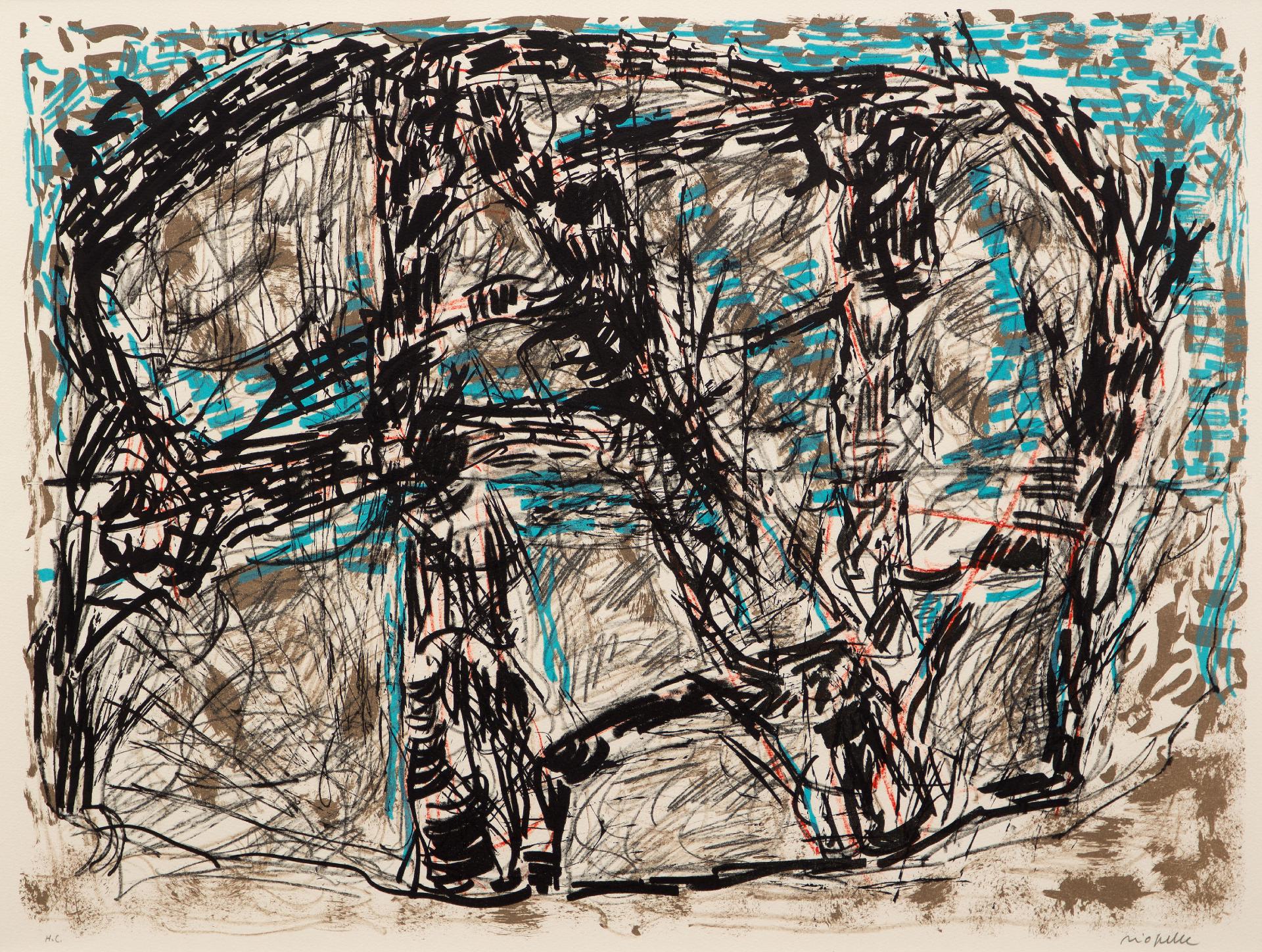 Jean-Paul Riopelle (1923-2002) - Feutré , 1976