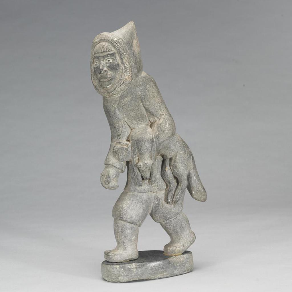 Mannumi Shaqu (1917-2000) - Hunter Carrying A Fox