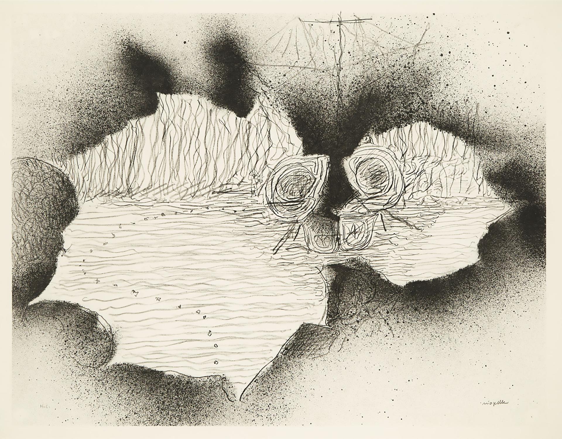 Jean-Paul Riopelle (1923-2002) - Lied À Nelligan, Plate 6, 1979 [yseult Riopelle, 1979.02fest.Li.Alb]