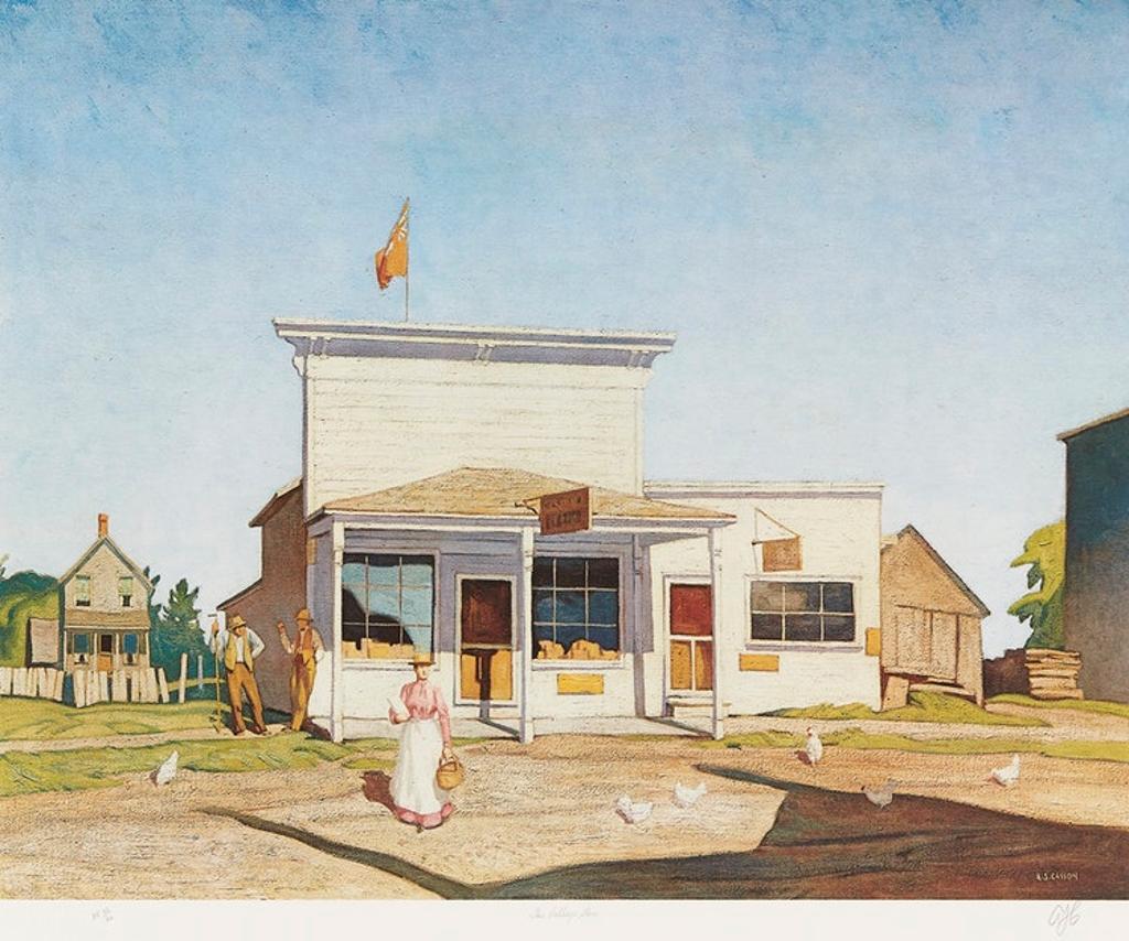 Alfred Joseph (A.J.) Casson (1898-1992) - Sunday Morning; On the York River; The Village Store