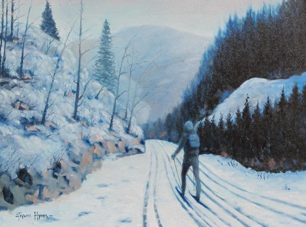 Stephen Hynes (1944) - Cross-Country Skier (Ribbon-Creek, Kananaskis)
