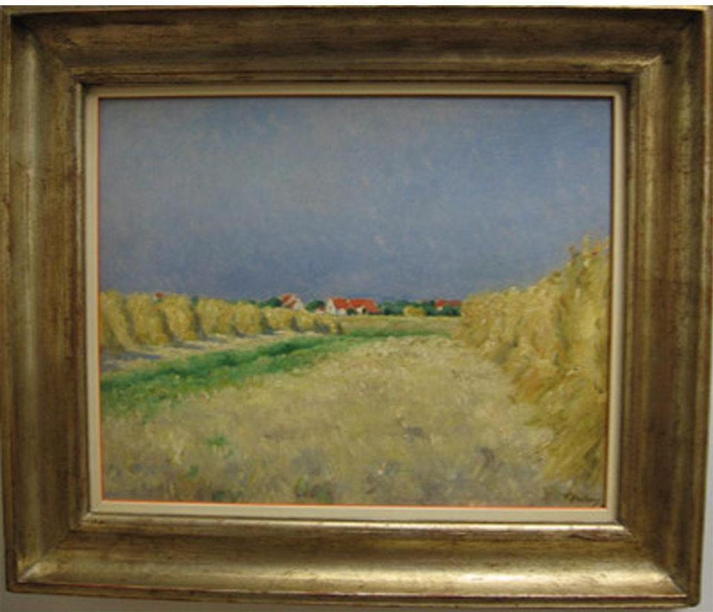 Victor Abeloos - Village Through The Wheatfields