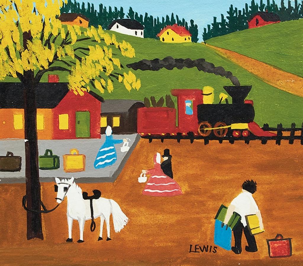 Maud Kathleen Lewis (1903-1970) - At the Train Station