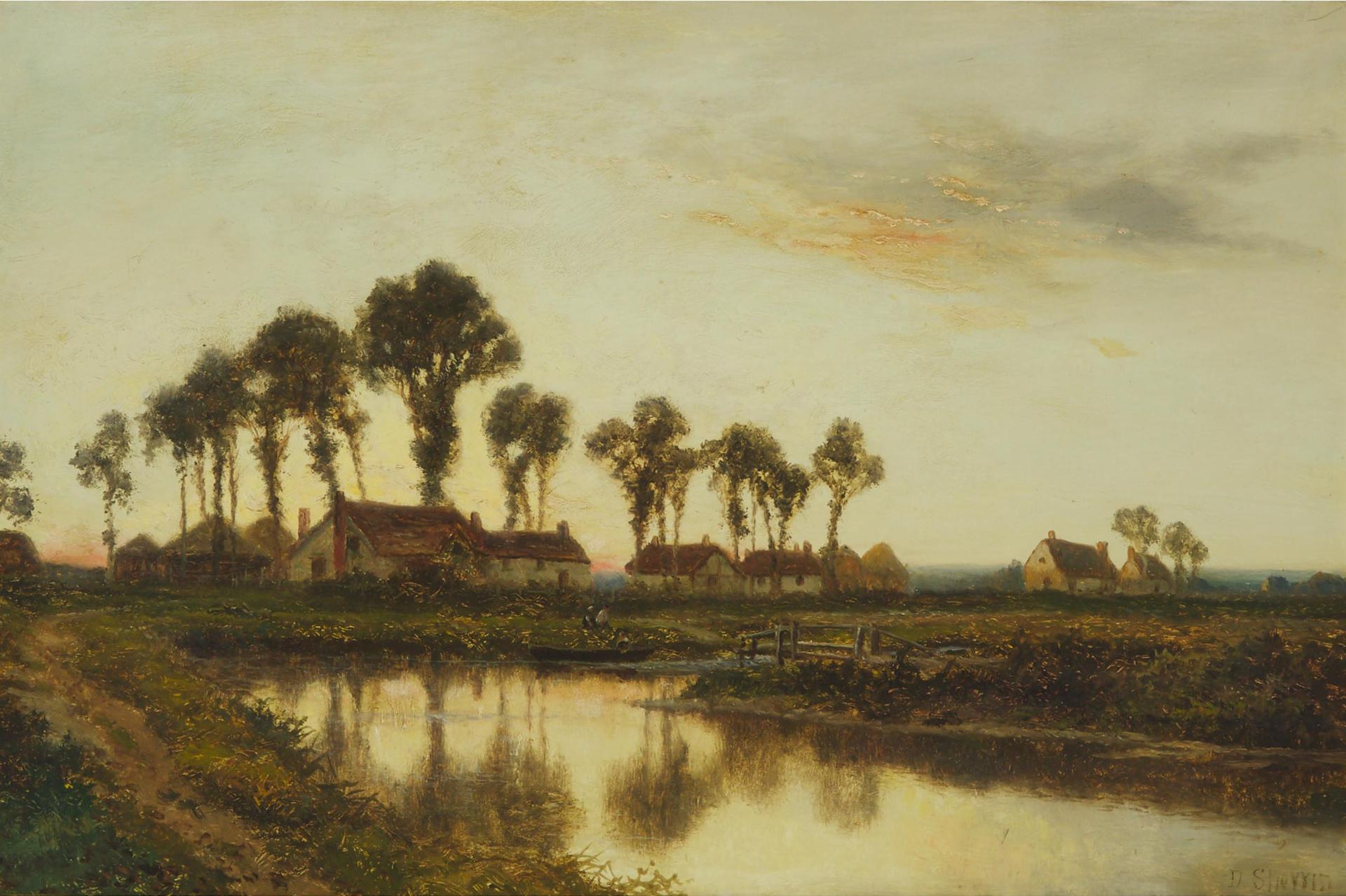 Daniel Sherrin (1868-1940) - On A Sussex River