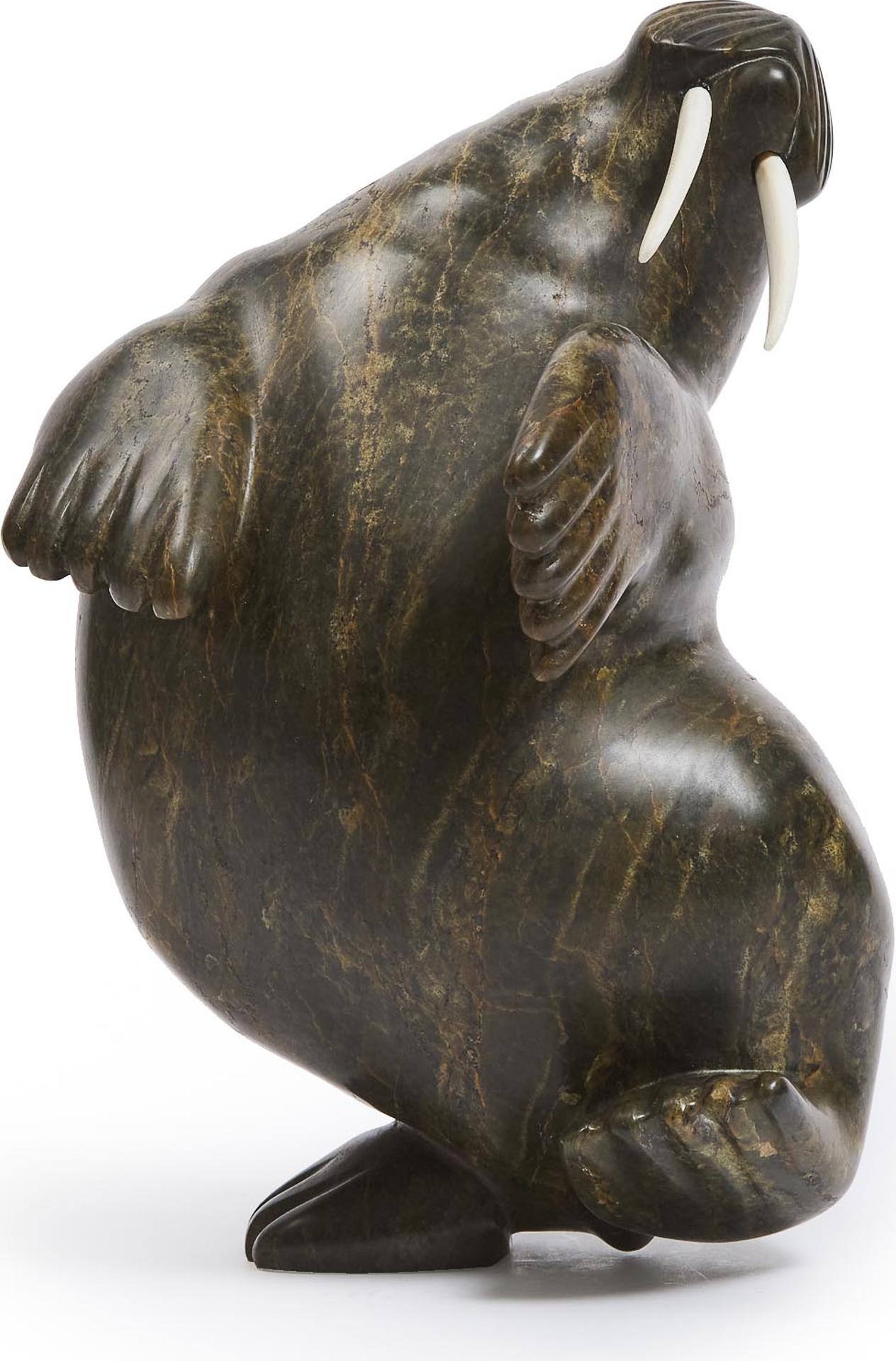 Aqjangajuk (Axangayu) Shaa (1937-2019) - Dancing Walrus, Ca. 1985