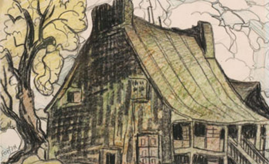 Marc-Aurèle Fortin (1888-1970) - Vieille maison canadienne, St-Vincent de P.