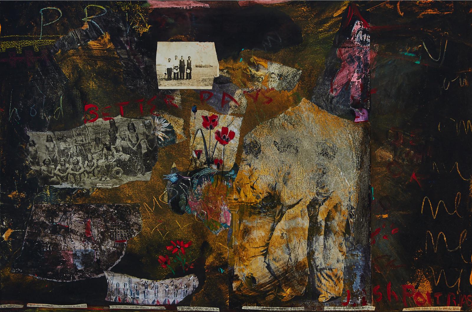 Jane Ash Poitras (1951) - Shaman Drinks It Till He Sees The Devil