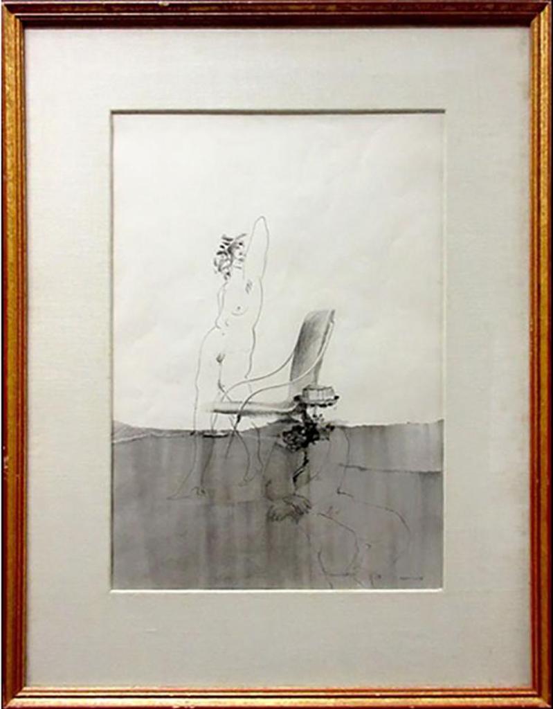 Milena Moriani (1934) - Nude And Man With Hat