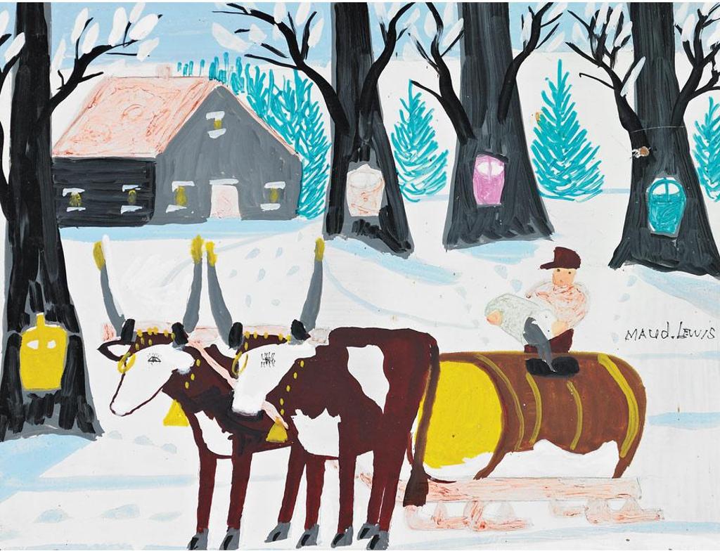 Maud Kathleen Lewis (1903-1970) - Maple Syrup Gathering