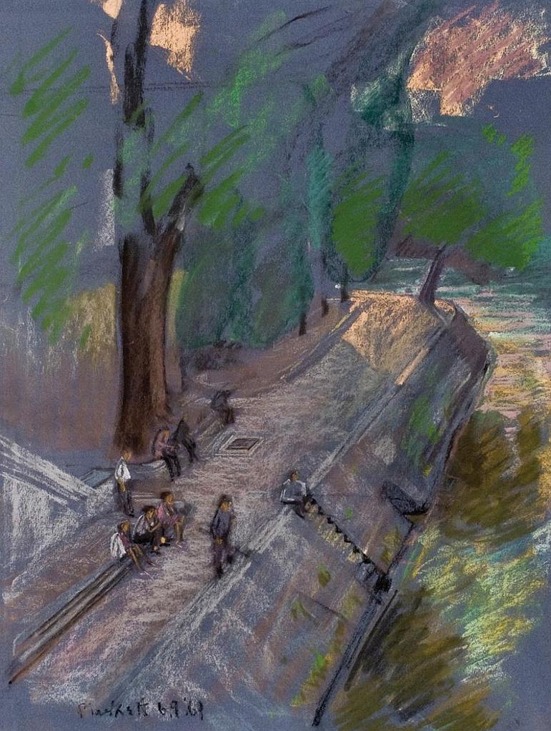 Joseph (Joe) Francis Plaskett (1918-2014) - UNTITLED-STREET SCENE