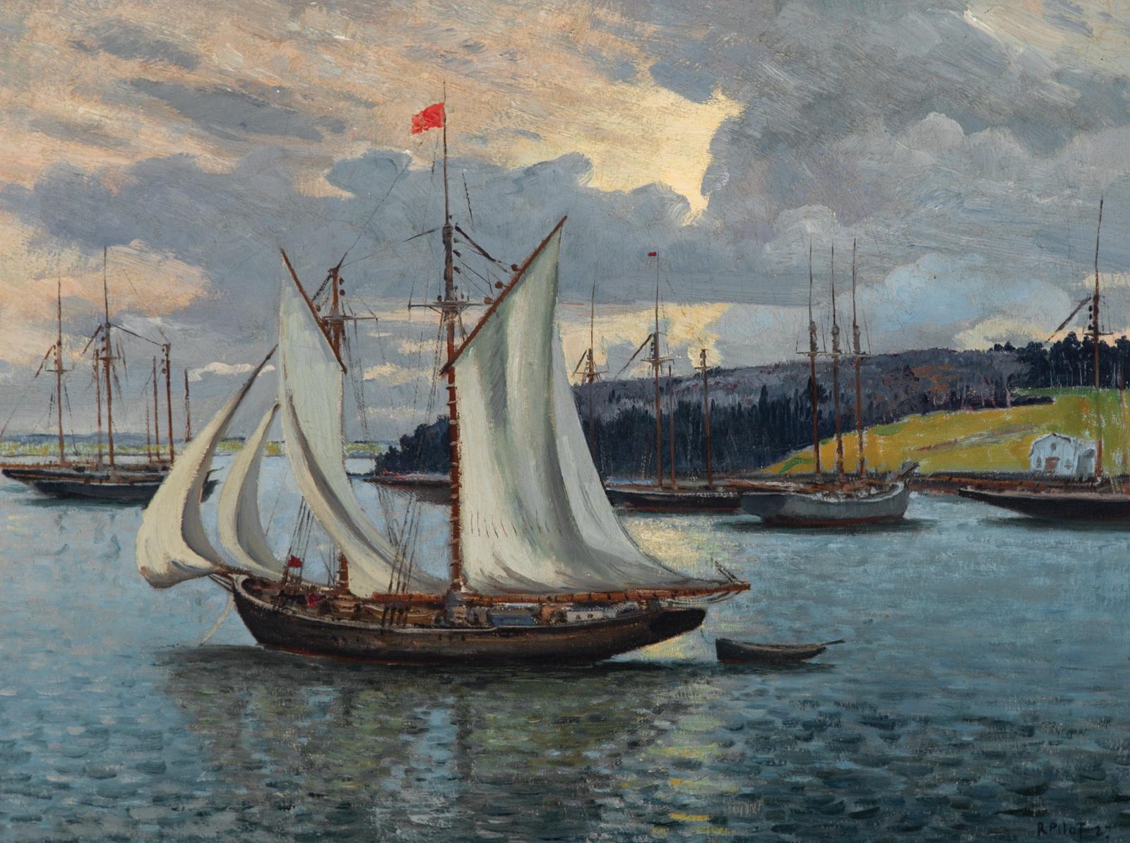 Robert Wakeham Pilot (1898-1967) - Leaving Port Lunenburg, 1927