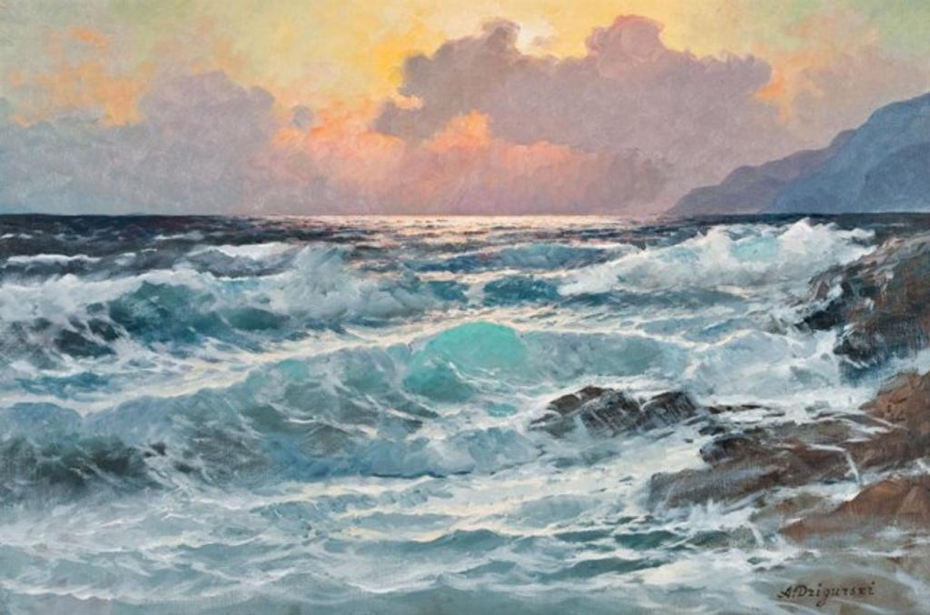 Alexander Dzigurski (1911-1995) - Crashing Surf