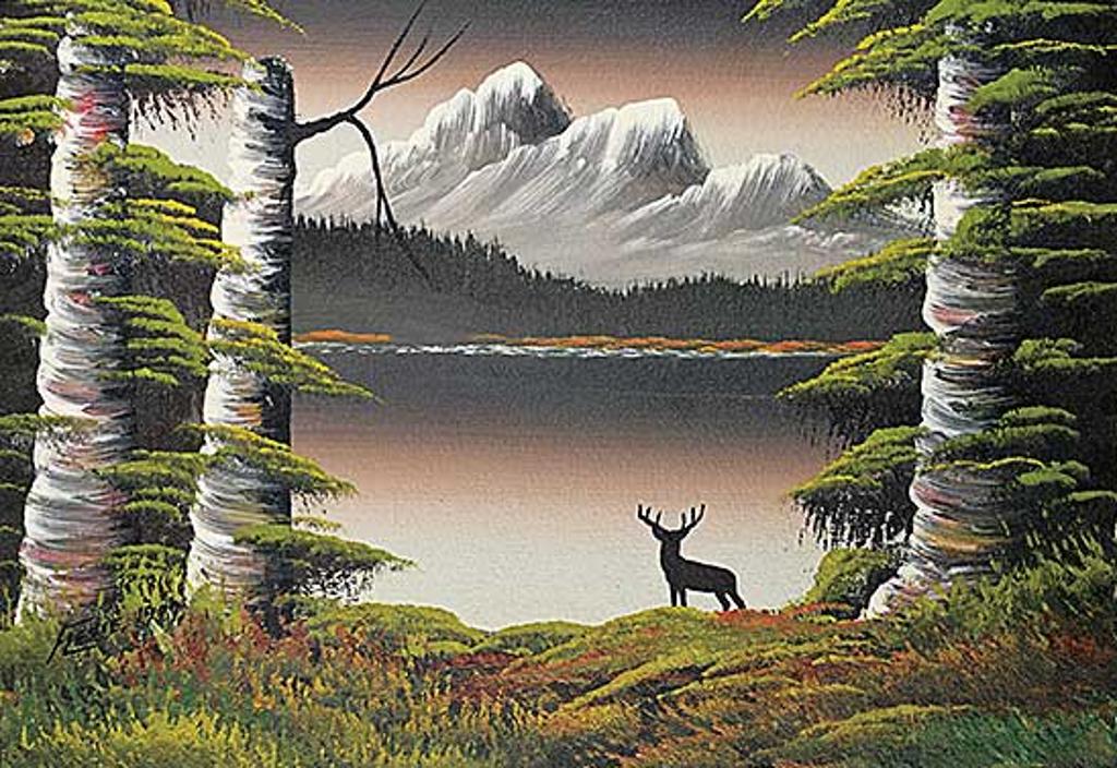 Levine Flexhaug (1918-1974) - Untitled - A Mountain View