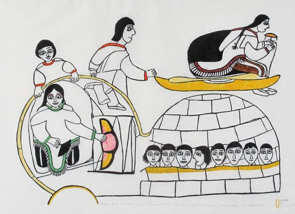 Janet Kigusiuq (1926-2005) - Qiviuq Spits On The Evil Woman; 1979