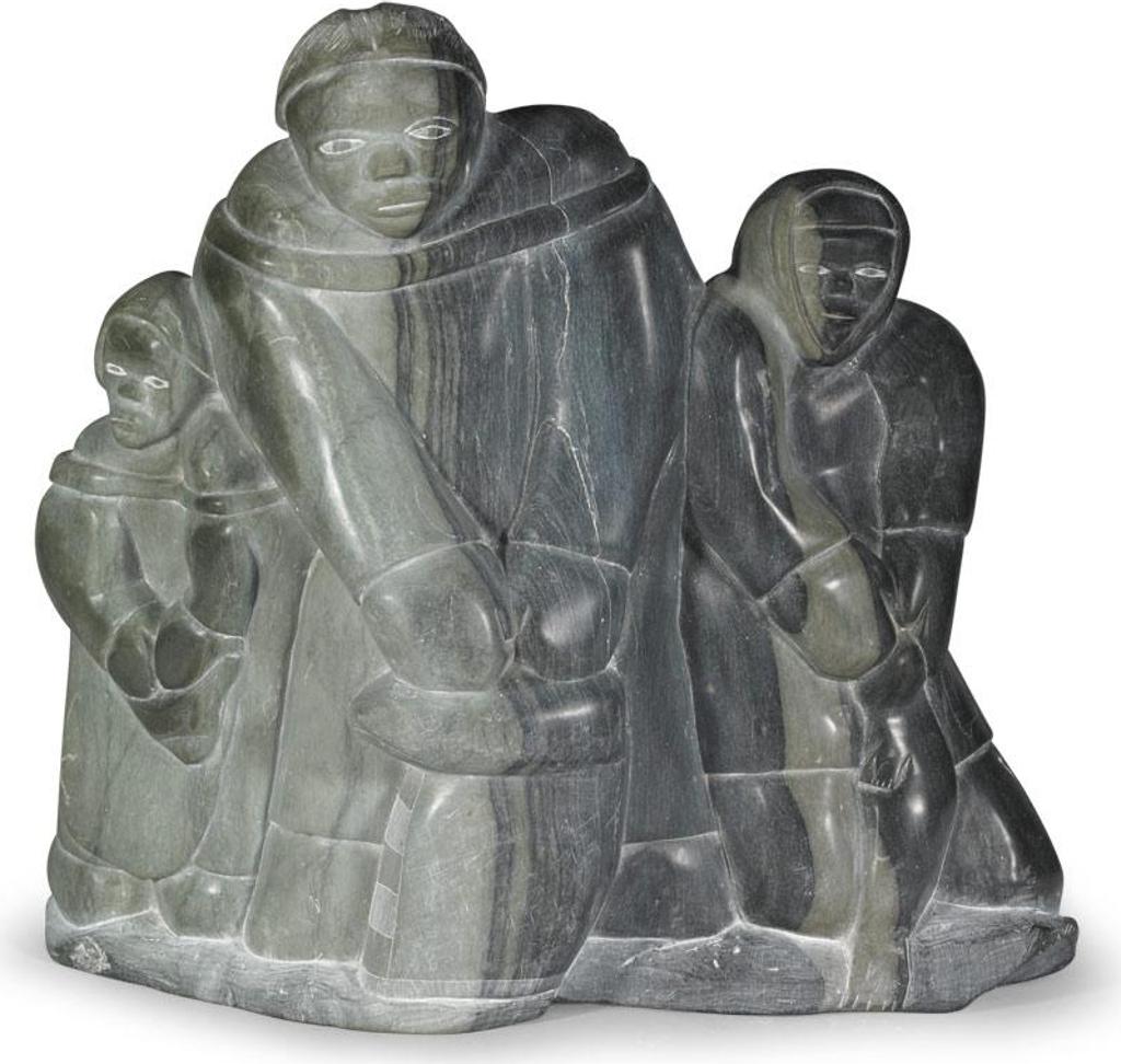 Silassie Niviaxie (1934) - Family With Two Seals And A Kamik