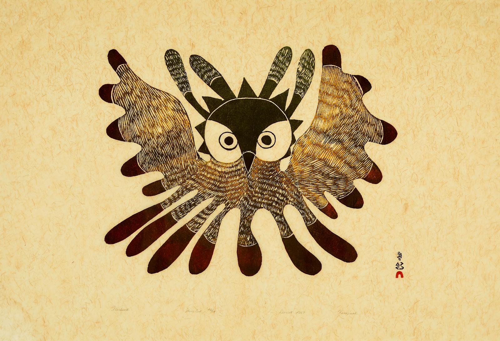 Kenojuak Ashevak (1927-2013) - Firebird