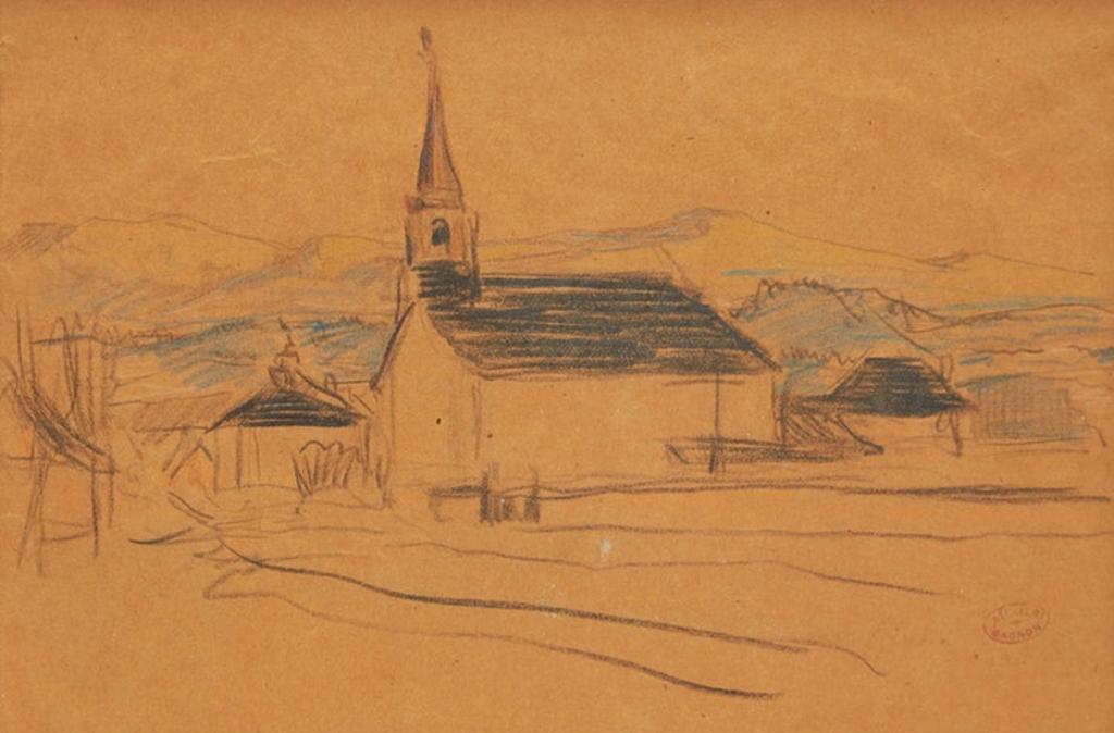 Clarence Alphonse Gagnon (1881-1942) - Village, St. Lawrence, North Shore
