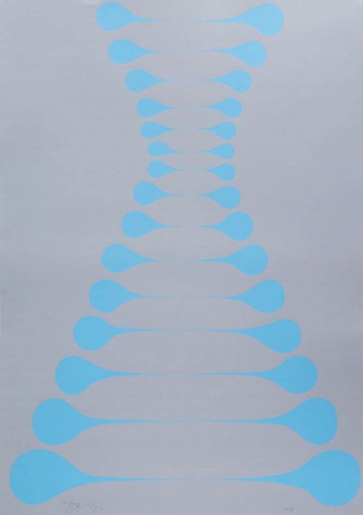Harold Barling Town (1924-1990) - Stretch Blue on Grey
