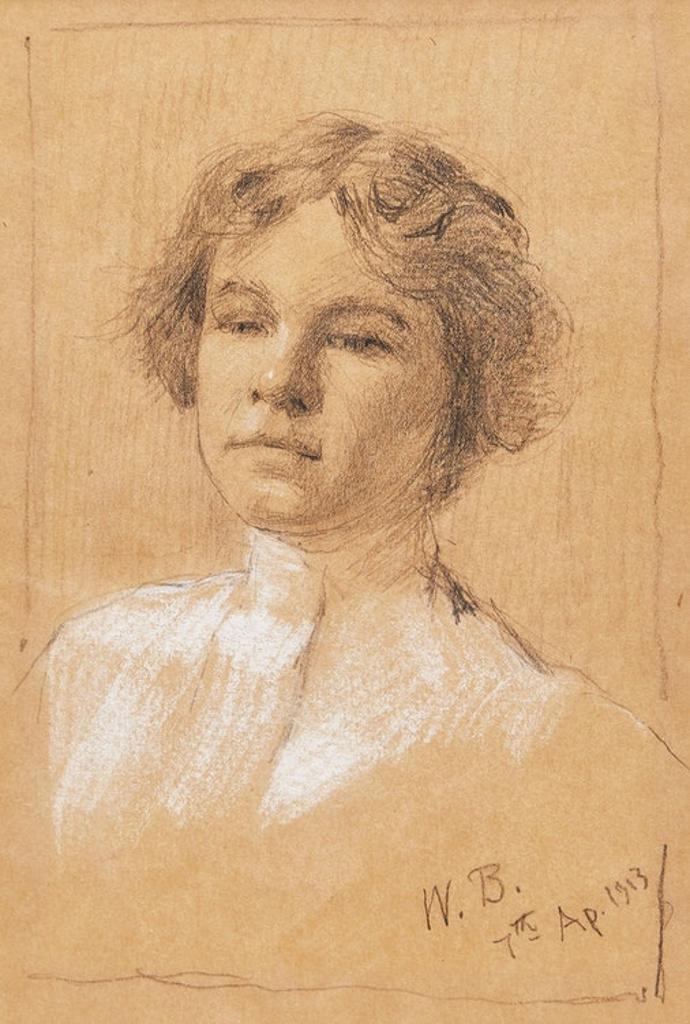 William Brymner (1855-1925) - Tête de jeune fille