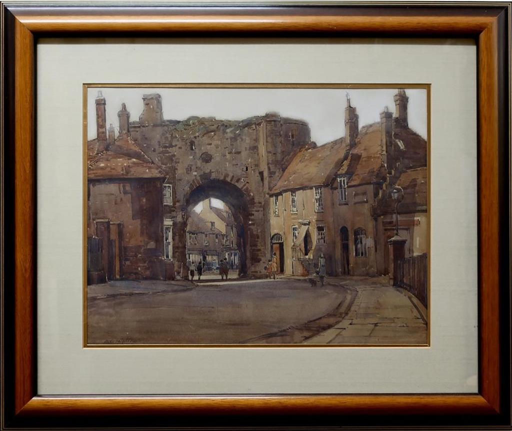 Alfred Crocker Leighton (1901-1965) - Untitled (European Street Scene)