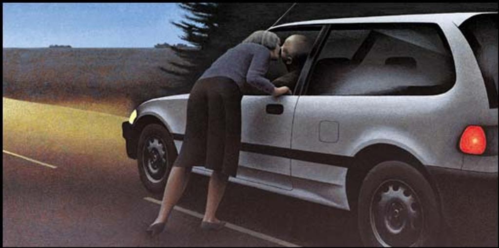 Alexander (Alex) Colville (1920-2013) - Kiss with Honda
