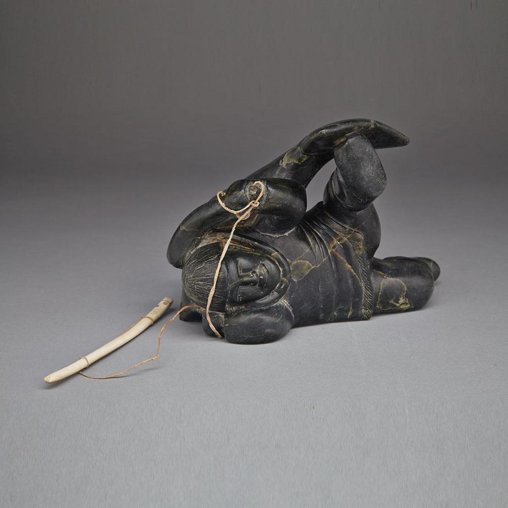 Davidialuk Alasua Amittu (1910-1976) - Hunter Struggling With Catch