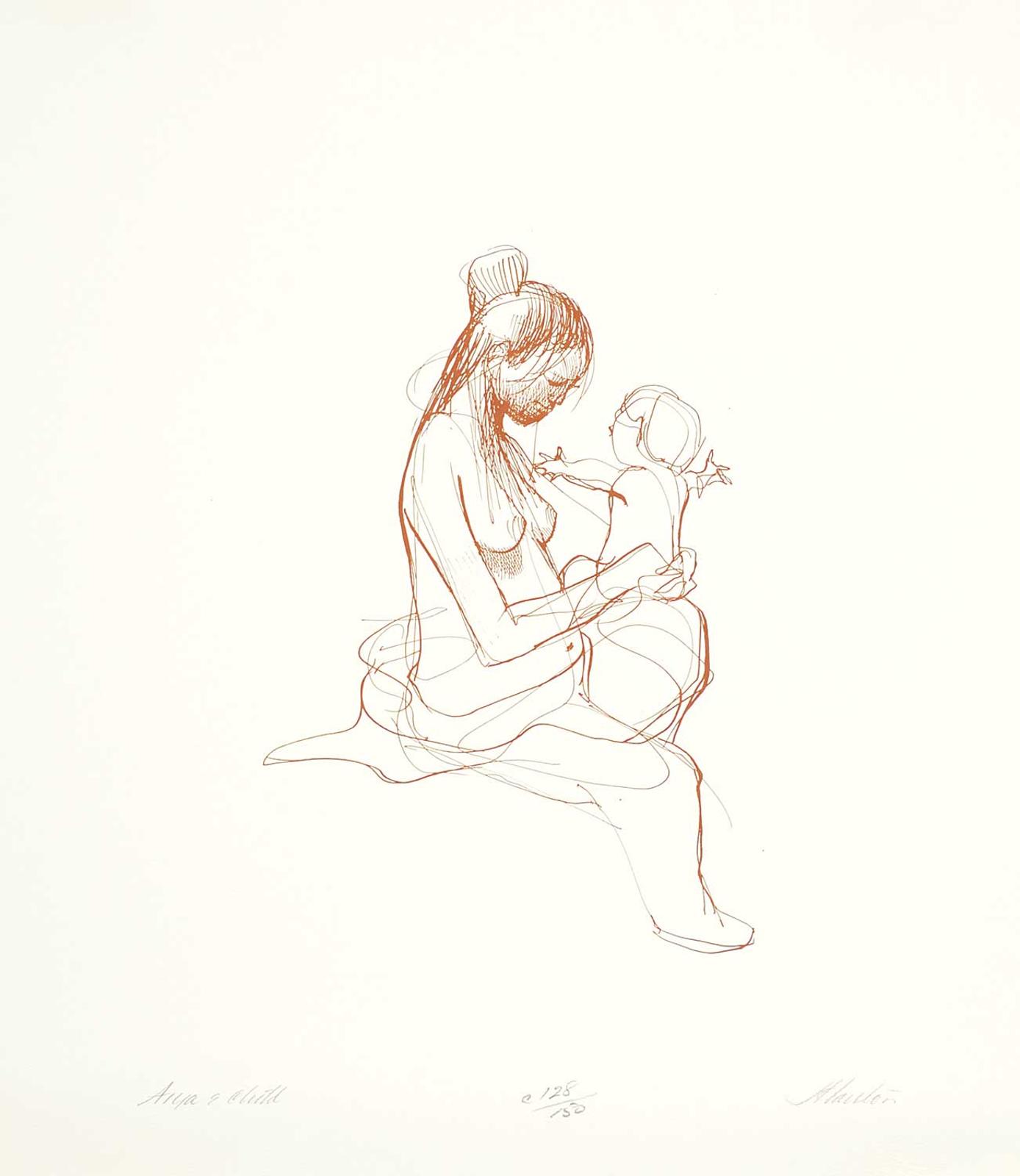 James Archibald Houston (1921-2005) - Alya and Child  #128/150