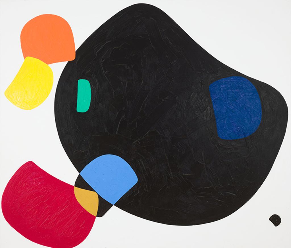 Lawrence Paul Yuxweluptun (1957) - Large Ovoids on White Background