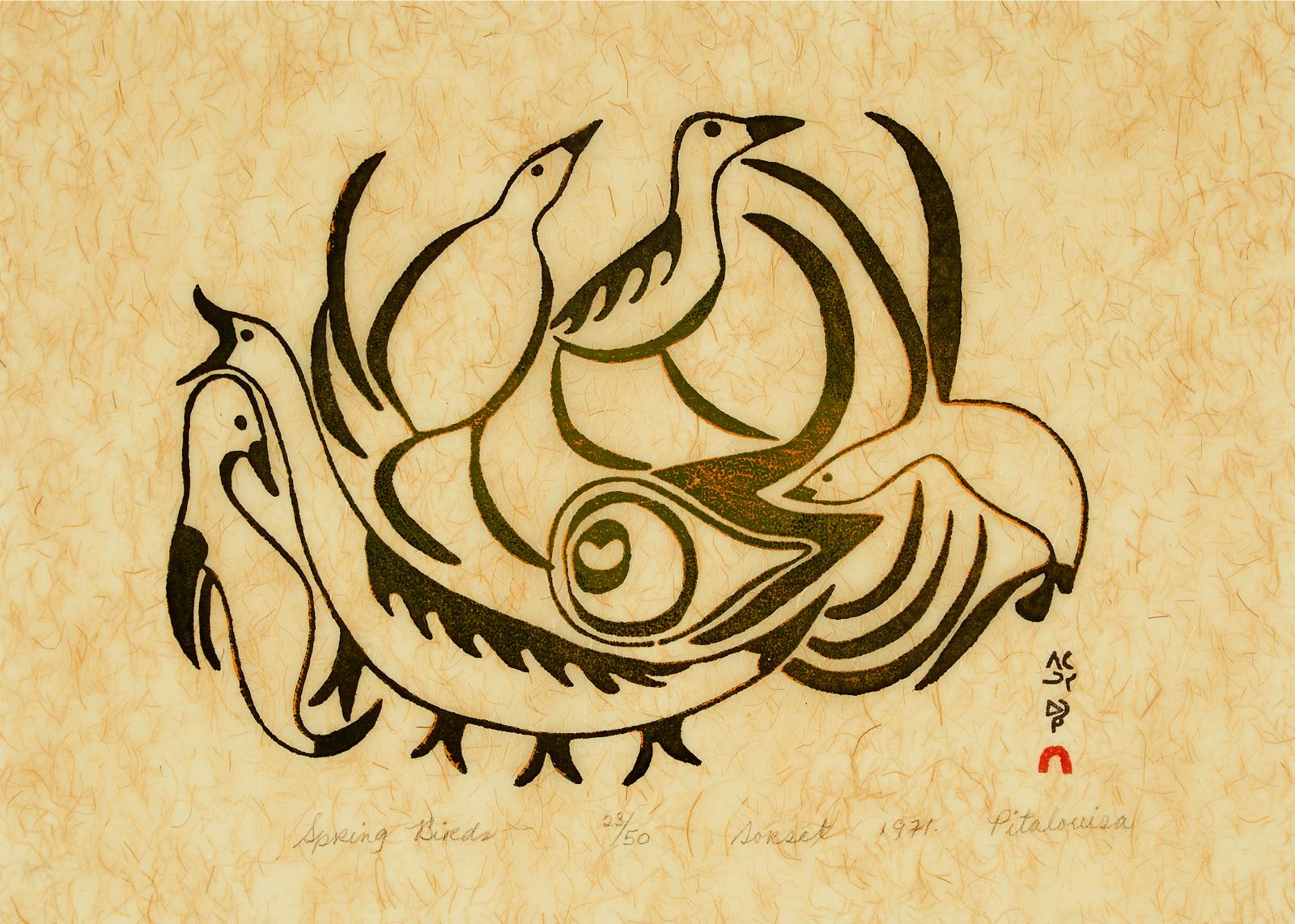 Pitaloosie Saila (1942-2021) - Spring Birds