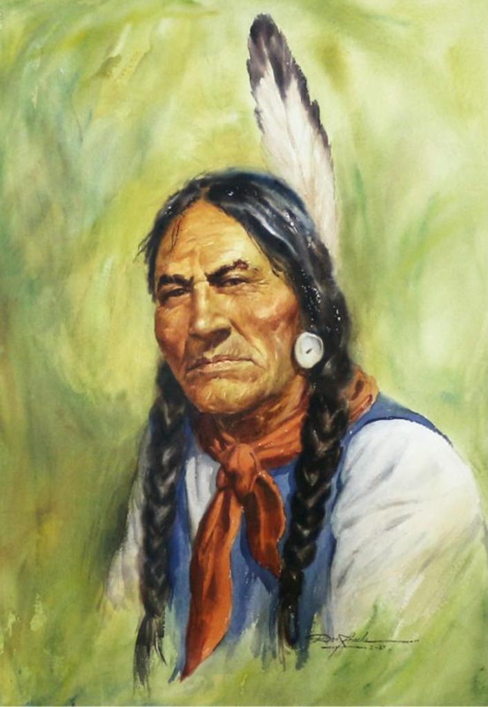 Don Frache (1919-1994) - Bull Tail, Blood Indian; 1967