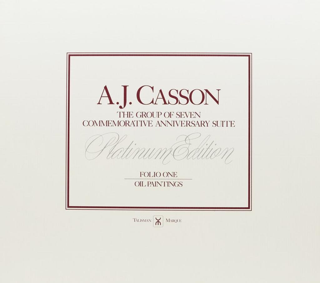 Alfred Joseph (A.J.) Casson (1898-1992) - The Group of Seven Commemorative Anniversary Suite (Folio One: Oil Paintings)