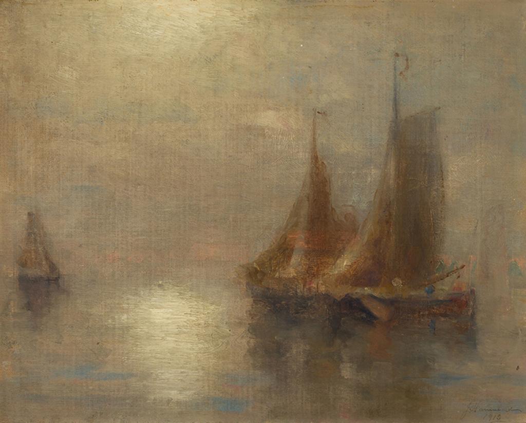 John A. Hammond (1843-1939) - Waiting for the Tide, Bay of Fundy