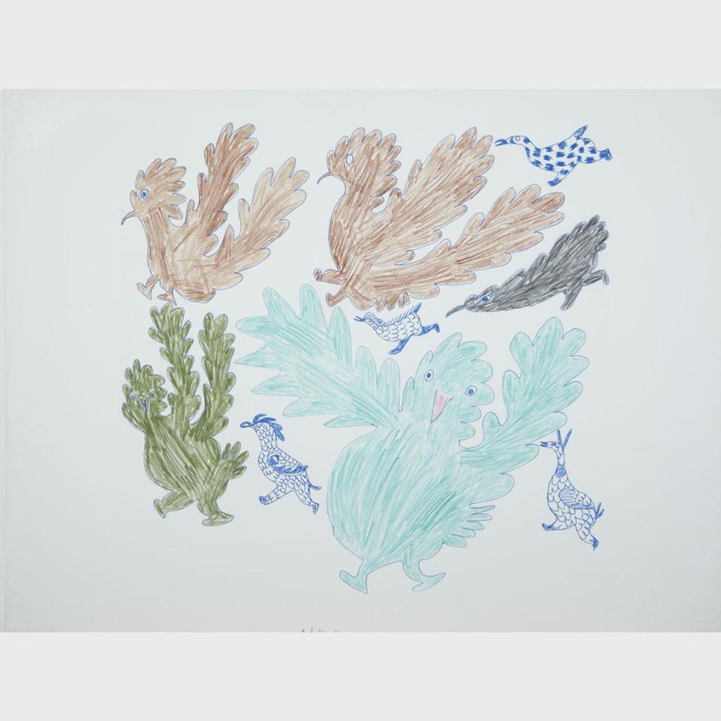 Pitseolak Ashoona (1904-1983) - Leaf Birds