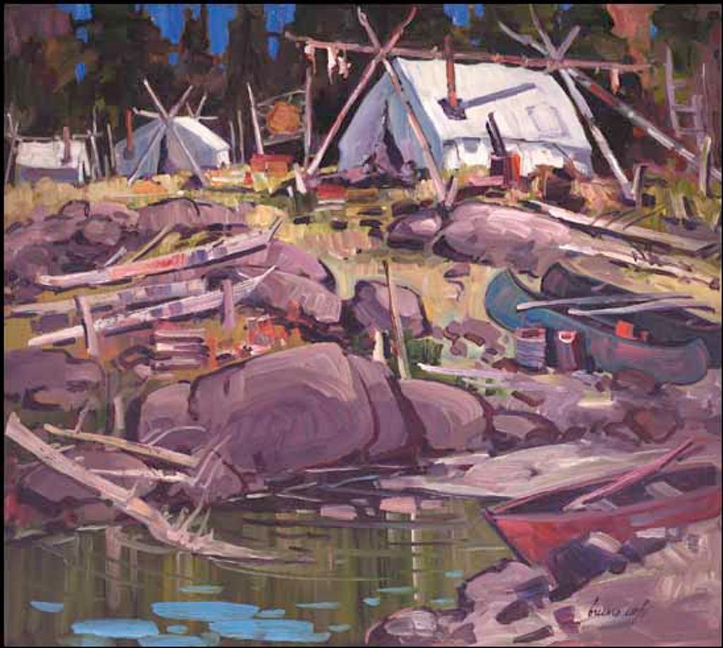 Bruno Cote (1940-2010) - Campement Innu Pointe Parent