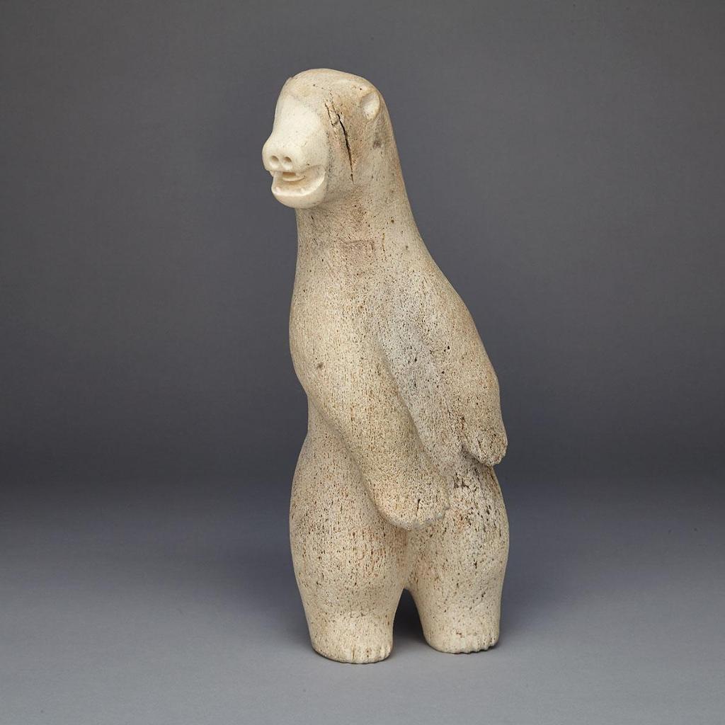 Abraham Kingmiatuq (1933-1990) - Polar Bear On Hind Legs