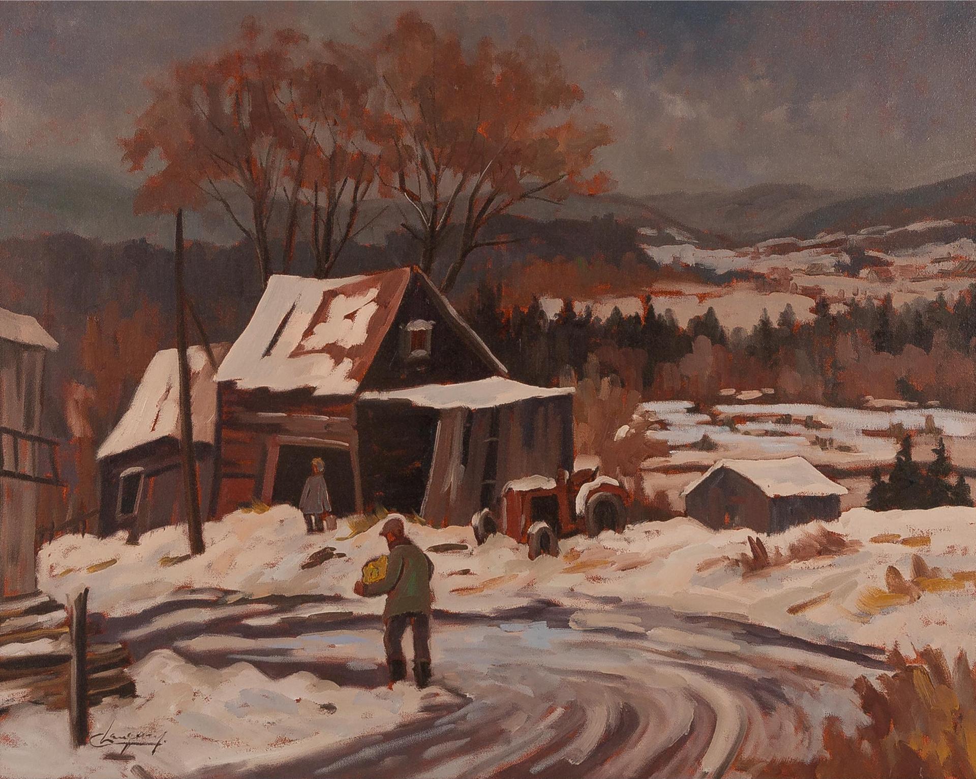 Claude Langevin (1942-2024) - Approche De La Tempête Christieville, Laurentides