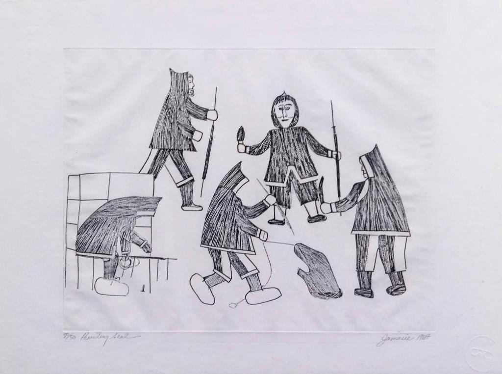 Jamasie Teevee (1910-1985) - Hunting Seal