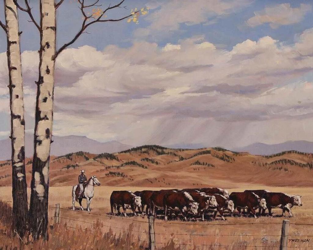 Richard (Dick) Audley Freeman (1932-1991) - Rounding Up The Strays