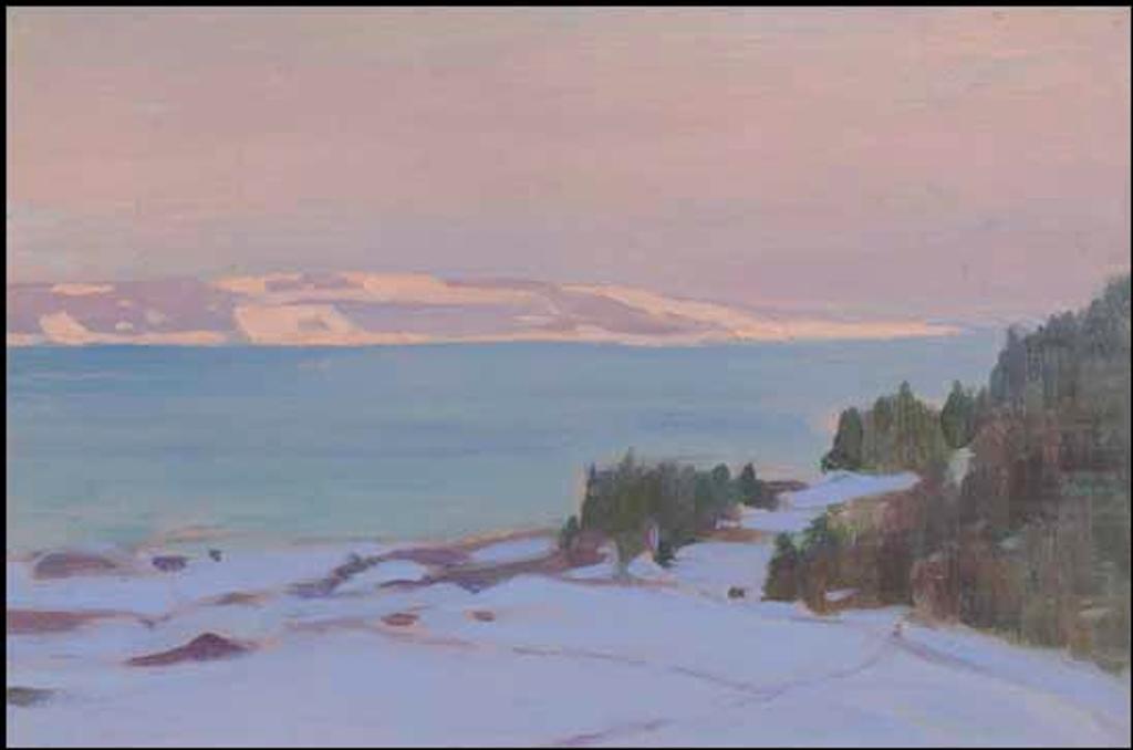 Clarence Alphonse Gagnon (1881-1942) - Le St. Laurent et l'Île aux Coudres
