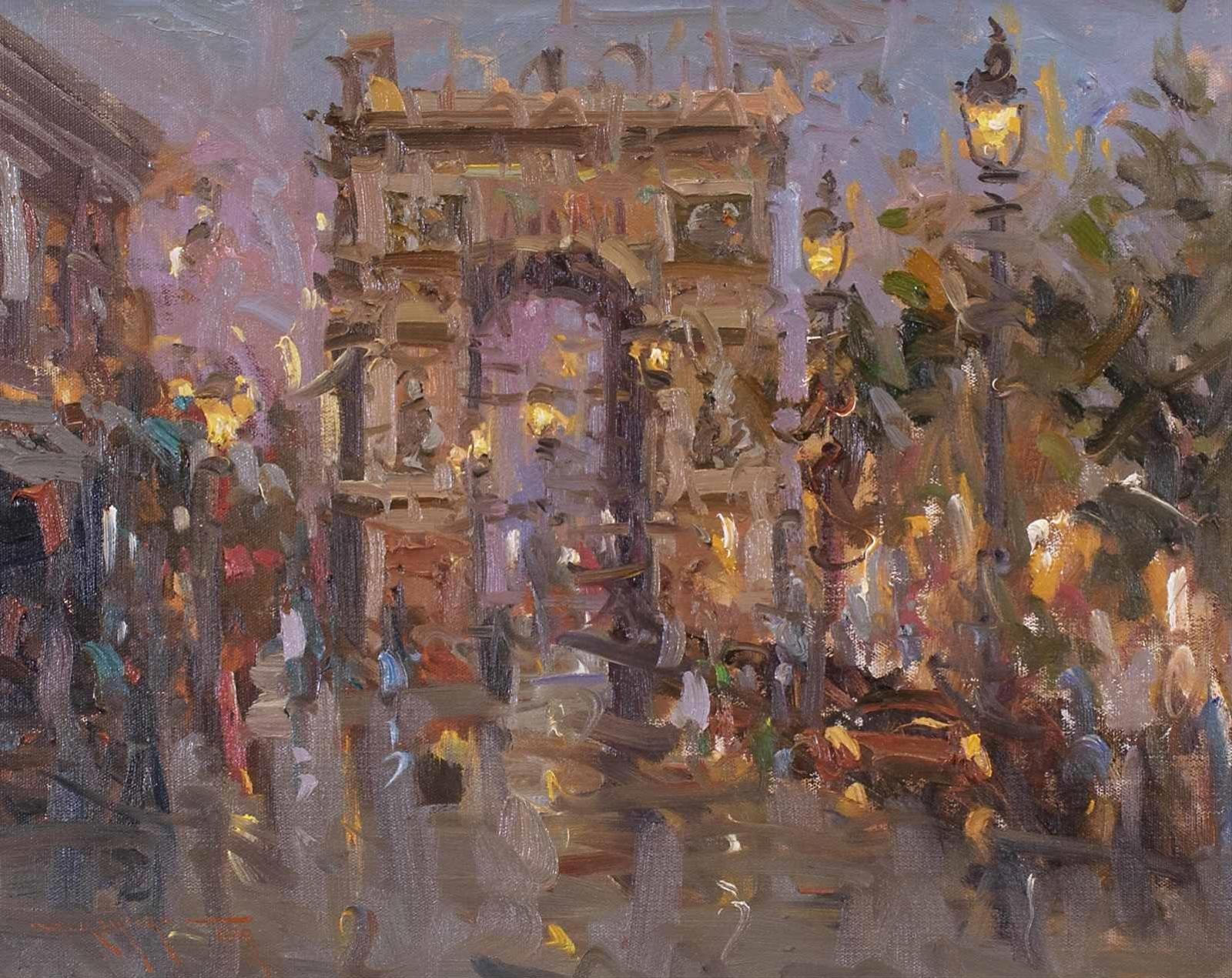 Mostafa Keyhani (1954) - Evening Light (Paris); 2013