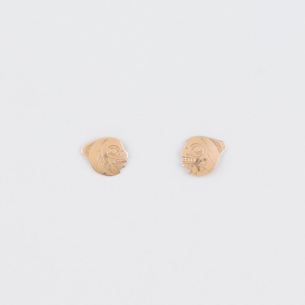 Phil Janzé (1950-2016) - Killer Whale Stud Earrings