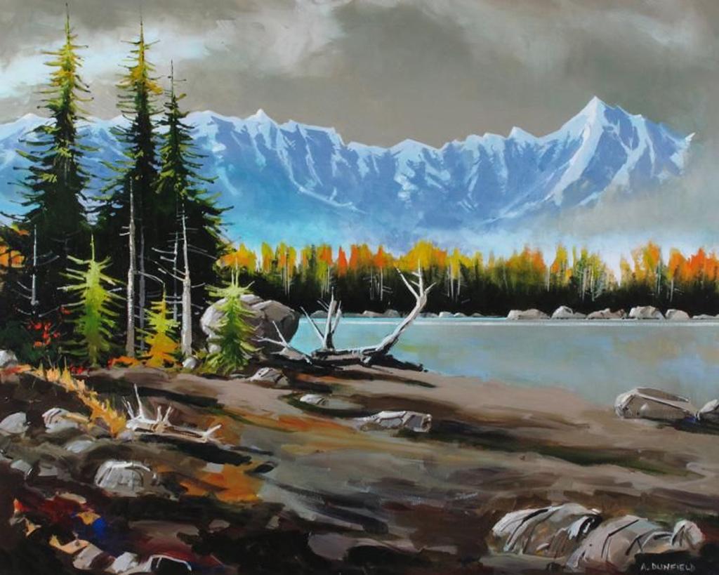 Allan Dunfield (1950) - Autumn River Run (Coho Time); 2010