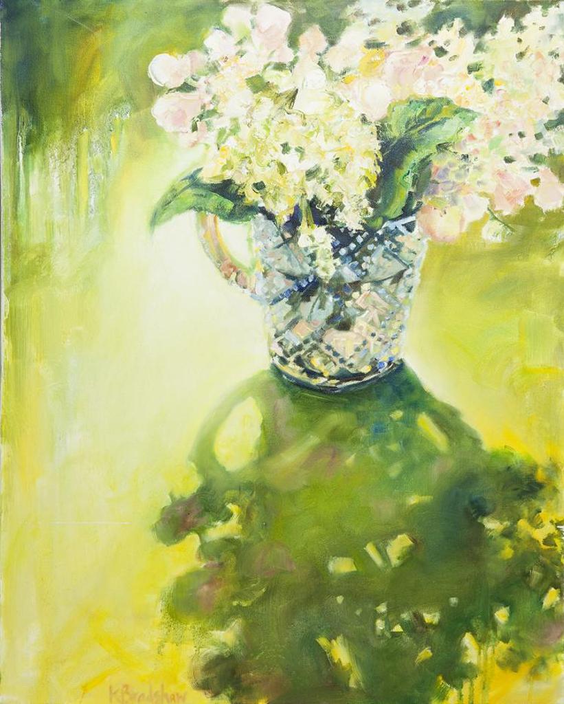Kathy Bradshaw (1961) - Hydrangeas in Glass Pitcher