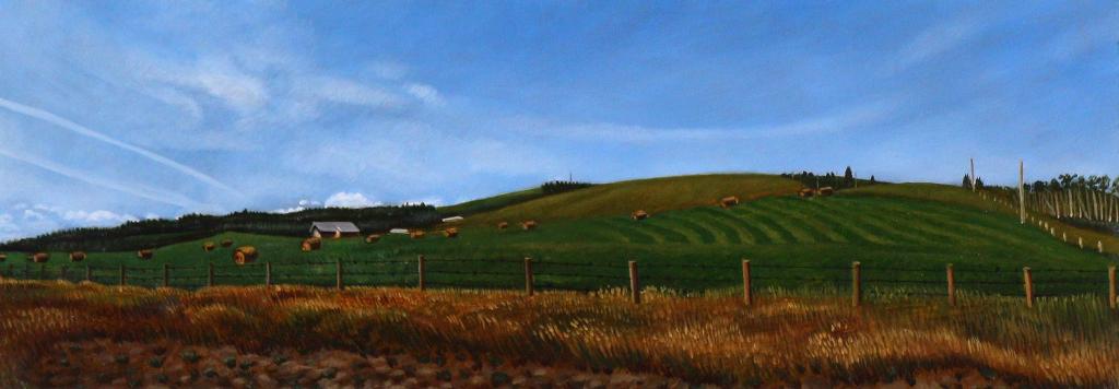 Joice M. Hall (1943) - Hayfield Near Millarville; 1992
