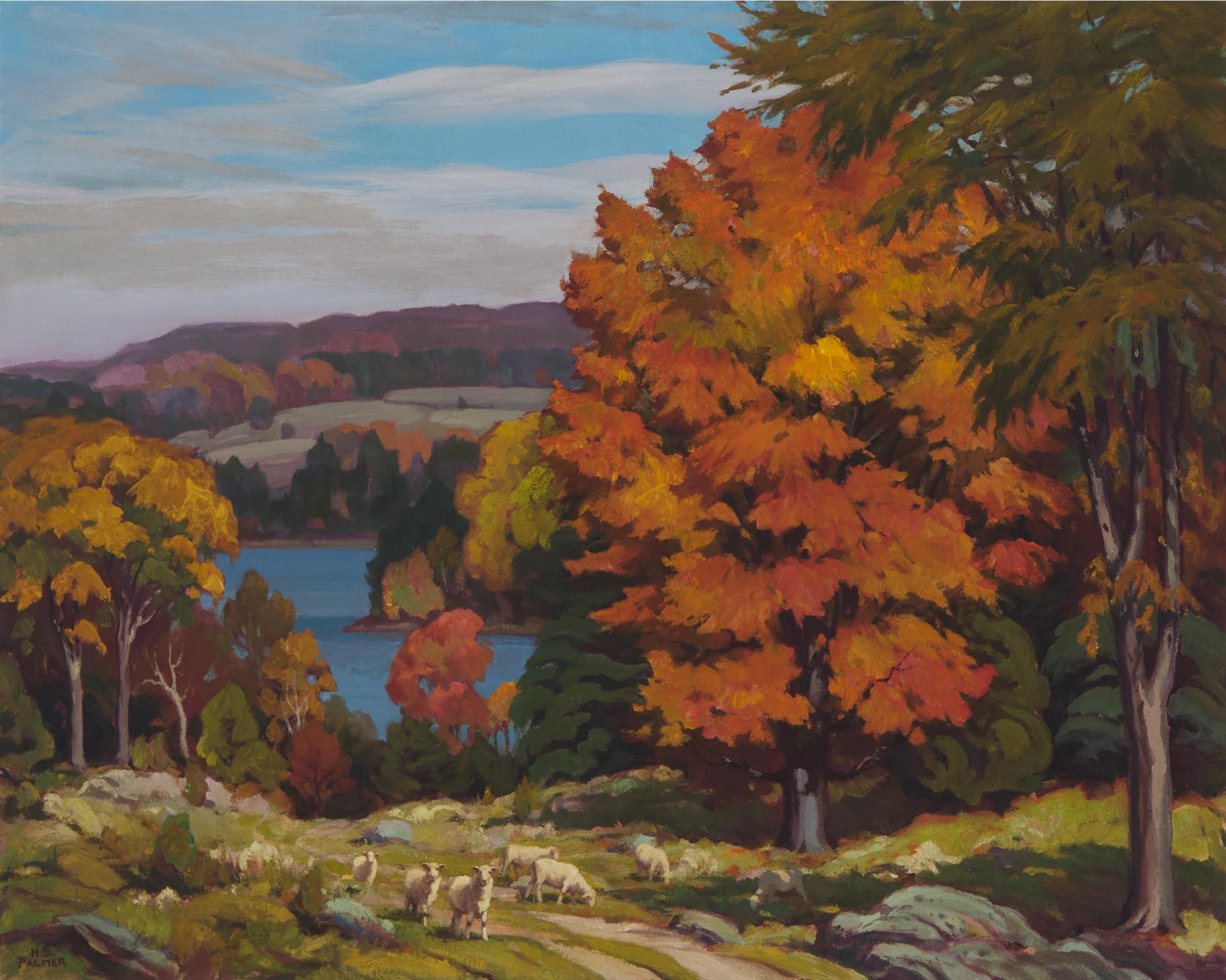 Herbert Sidney Palmer (1881-1970) - October Over Shadow Lake (Haliburton)
